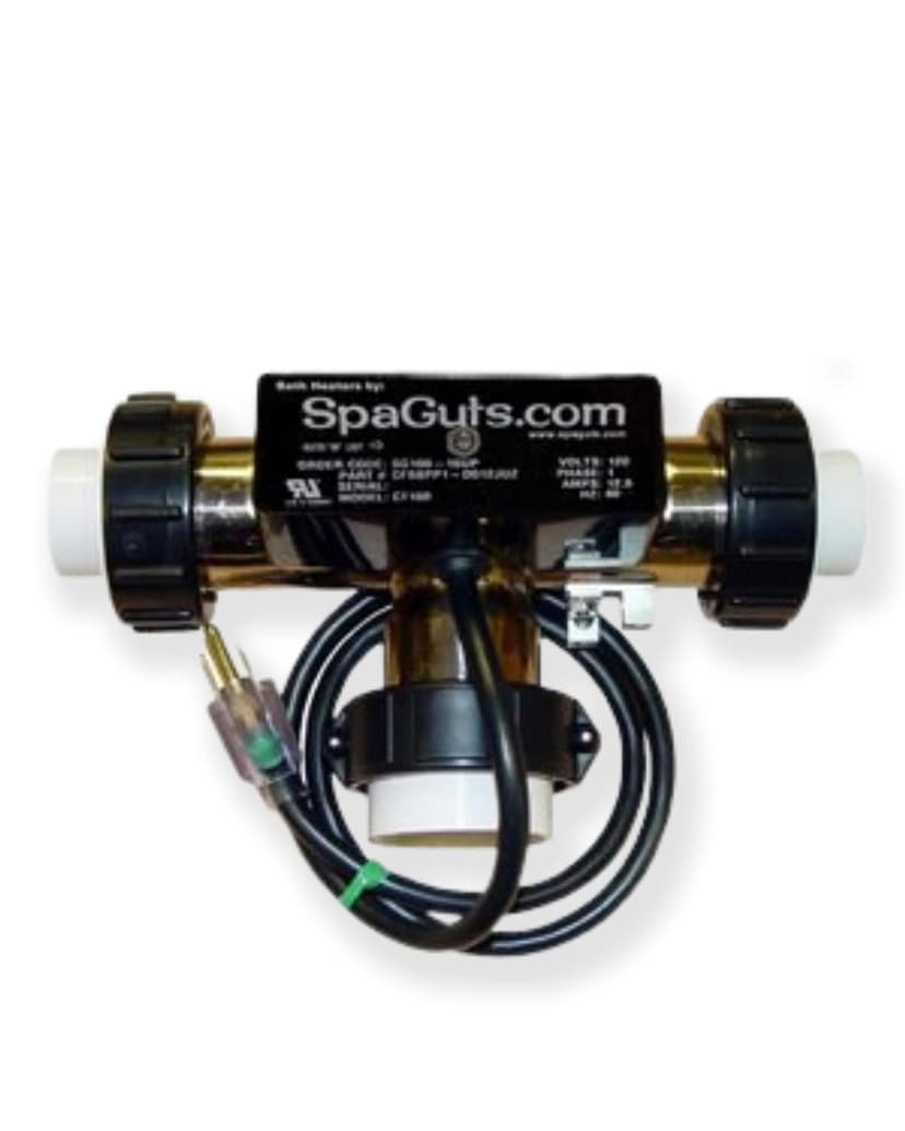 Spaguts 25-150-0003 T-Style Universal Bath Heater Kit, 1.5KW 110V, 7x1.5 inches, with Built-in Pressure Switch