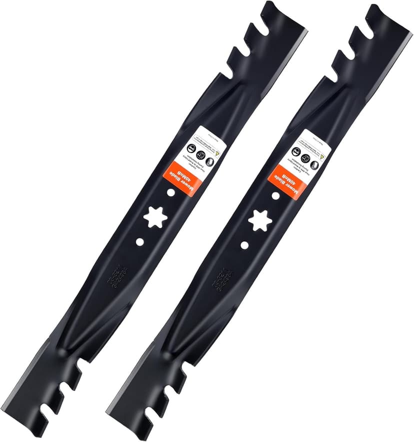 942-04308-X 942-04308 Mulching Blades for Troy Bilt Pony Bronco Cub Cadet 42 inch Deck Riding Tractor Zero Turn Mower XT1 ZT1 42 Lawn Mower Replace 942-0616 742-0616 942-04126 (6 Point Star)