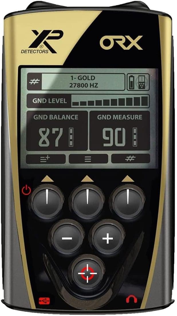 XP Metal Detectors ORX Detector - Specialized in Gold Hunting - with MI-6 pinpointer, HF Elliptical Coil (9.5x5'') up to 80kHz, Remote Control and S-Telescopic Lite Stem, (ORX-ELLHFRCE-MI6)