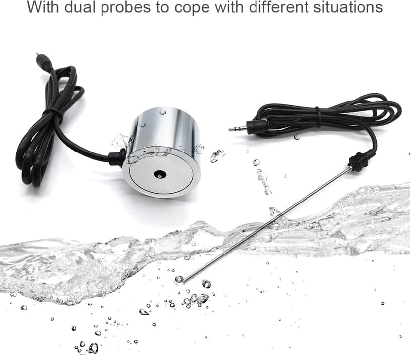 Water Leakage Detection,Water Pipe Leak Detector Sensor Water Pipe Tube Leakage Monitor Tester Kit with Dual Probes Earphone High Sensitivity Water Pipeline Locator Accessory Kit