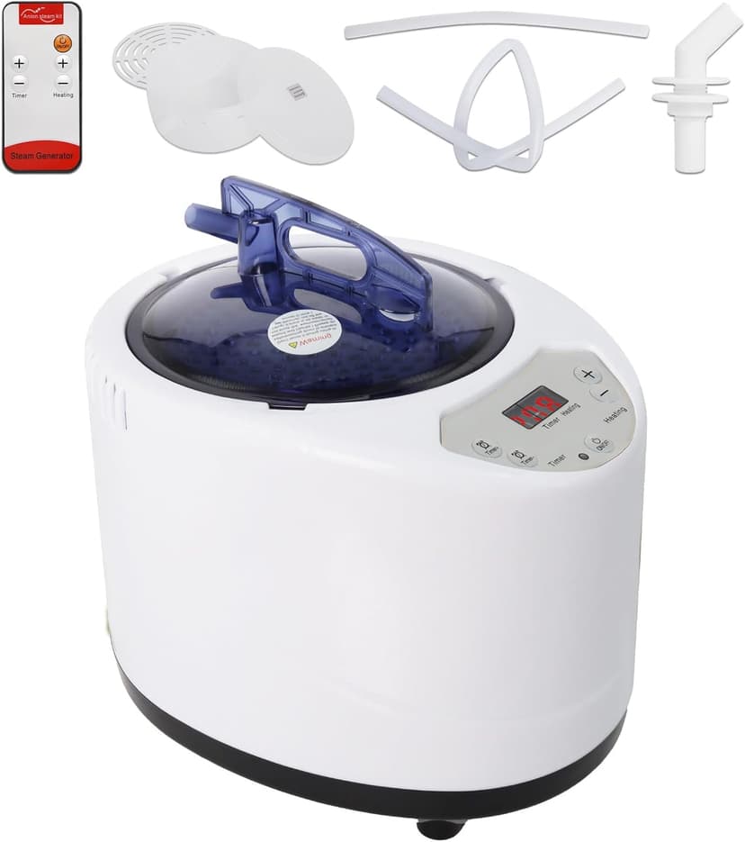 Sauna Steamer Machine, Steam Generator for Sauna, 2.6L 1000W Portable Sauna Steamer with Remote Control for Home SPA Shower Body Relaxation