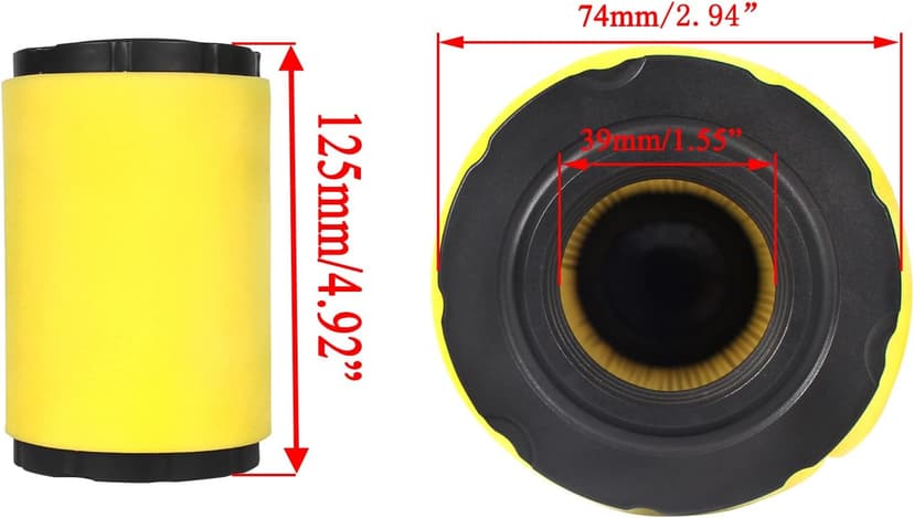 PP20VA46 Air Filter Oil Filter Tune Up Kit for Poulan Pro PP19A42 PB185A42 PP155H42 Riding Tractor 42" 46" Deck w/ 17.5hp 18.5hp 19.5hp 20hp 21hp Engine