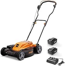 LawnMaster CLMF4819X 48V MAX* 19-inch Brushless Cordless Mower with 2X24V MAX* 4.0Ah Battery and a Dual Charger 6 Cutting Position