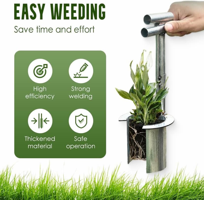 Bulb Planter Tool, 2025 Upgrade Gardening Bulb Transplanter, Plant and Fruit Tree Seedling Transplanter, Heavy Duty Stainless Steel Seed Planting Tools for Digging Holes Sowing Plant Bulb (1PC)