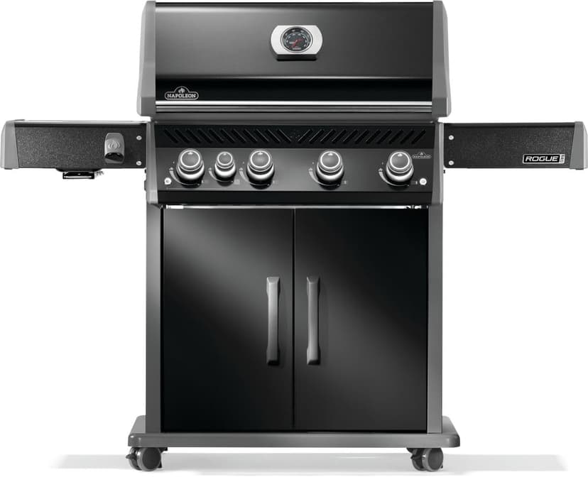 Napoleon Rogue PRO 525 Propane Gas Grill with Infrared Side Burner, Black - 5 Burners
