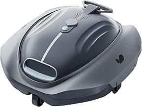 Bubot 300P Cordless Robotic Pool Cleaner, Pool Vacuum with Superior Suction Power, Bluehole Tech, Dual Motors, DirtLock 2.0, Quick Charging for Above-Ground Flat Pools up to 850 Sq.Ft, Space Gray