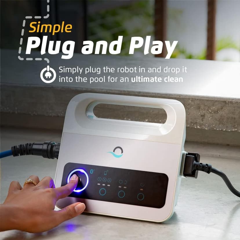 Dolphin Advantage Ultra Automatic Robotic Pool Vacuum Cleaner, Wall Climbing, Waterline Scrubber Brush, Top Load Filter, Ideal for In-Ground Pool Types Upto 50 FT in Length
