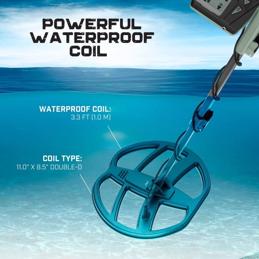 MINELAB X-Terra Voyager Metal Detector for Adults, All Terrain, Waterproof,Target ID, 4 Modes, Kit with Headphones & Digger