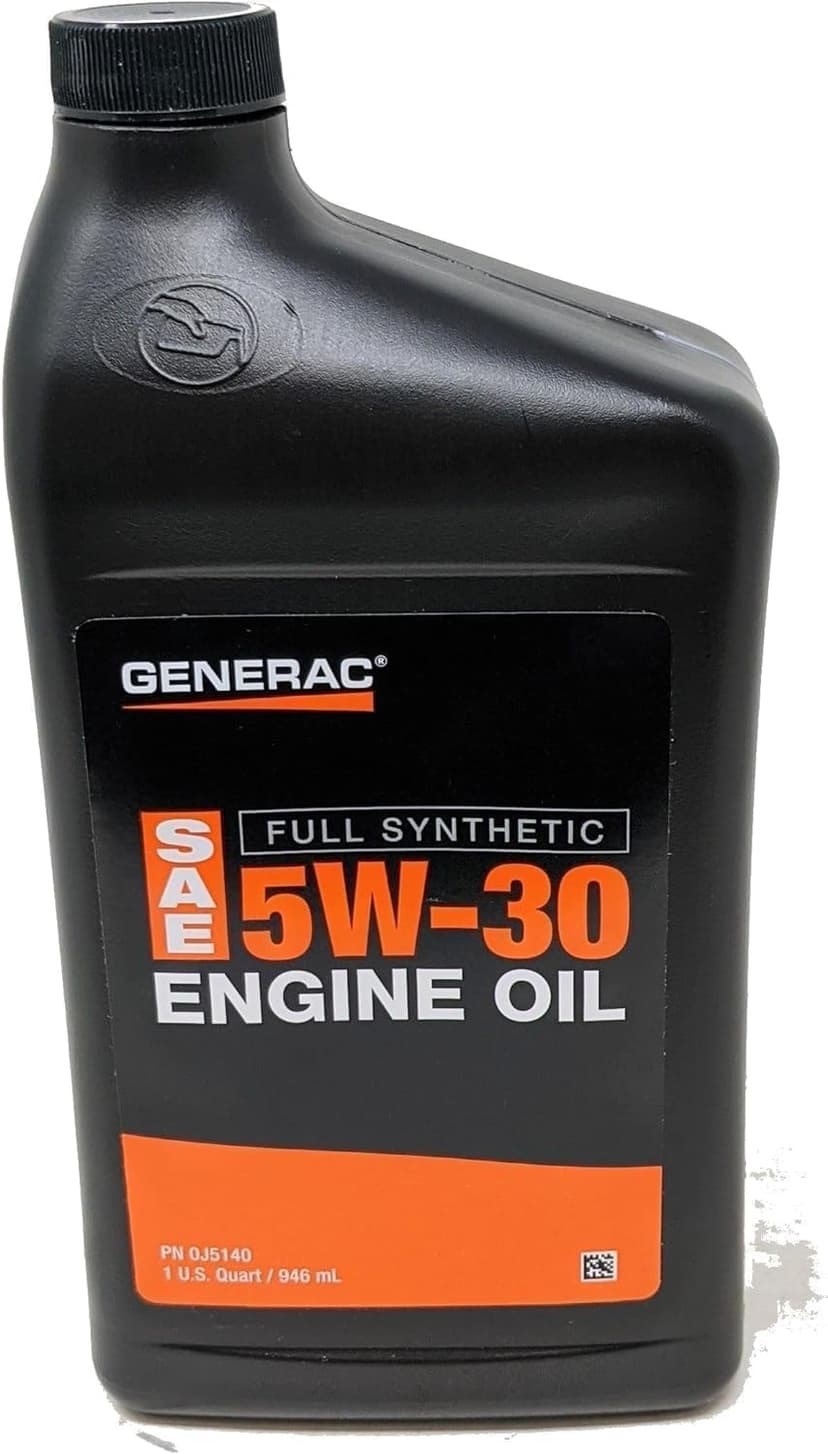 Generac 5W30 Full Synthetic Engine Oil Quart (Pack of 2) with Funnel