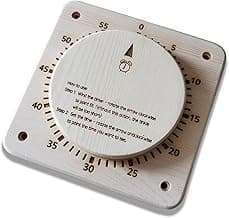 Mechanical Sauna Timer 55 Minutes Self-Driven Timer for Sauna Rooms and Spas, Perfect Sauna Accessory, Requiring No Batteries for Use