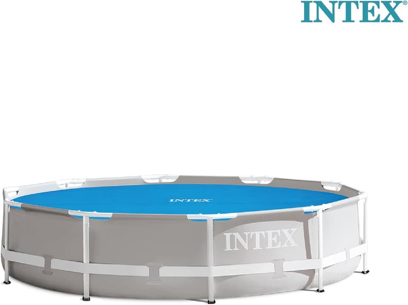 Intex 28011E Solar Pool Cover: For 10ft Round Easy Set and Metal Frame Pools – Insulates Pool Water – Reduces Water Evaporation – Keeps Debris Out – Reduces Chemical Consumption