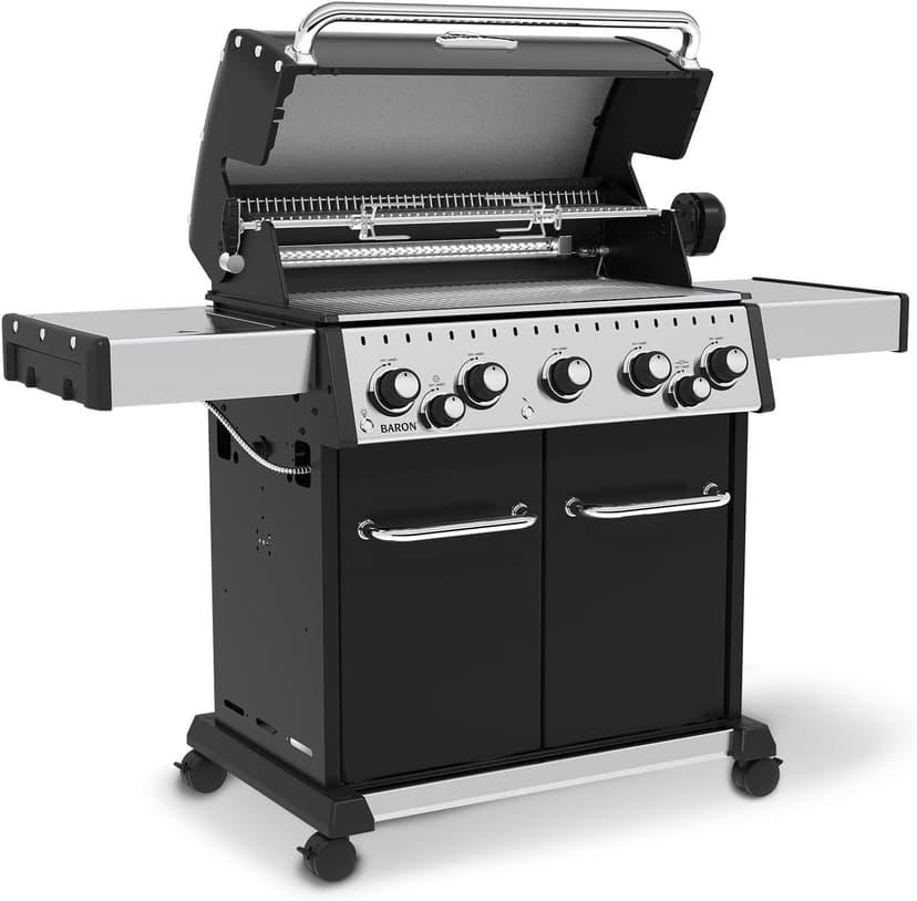Broil King 876247 Baron 590 Pro, Natural Gas (NG), Stainless Steel, Black