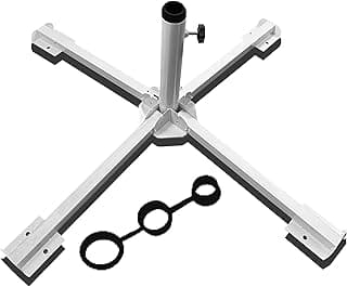 MILIMOLI Enhanced Portable Foldable Beach Umbrella Stand & Size Plus Thickened- Portable Patio Umbrella Base Holder,Outdoor Sunshade Anchor,Rust Free Tempered Iron Umbrella Stand