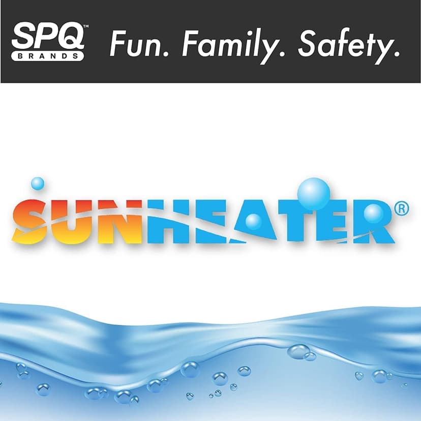 SunHeater Pool Solar Blanket - Heavy Duty Rectangular Thermal Cover with Bubbles - Heat Transfer Solar Pool Heater for In-Ground Swimming Pools - Durable 12 Mil Thick Polyethylene - 14' x 28' Feet
