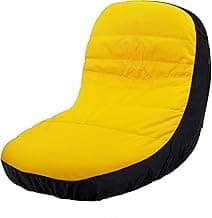 Virtionz Riding Lawn Mower Seat Cover (Medium) LP92324 Fits John Deere Mower Tractor & Gator Seats up to 15" High(Four Convenient Pockets)