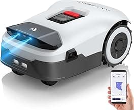 Robot Lawn Mower NO Wire - 0.22 Acre, Full Band RTK+4-Eye Vision Robotic Lawnmower, Automatic Mapping, 20 Multi-Zone Management, 3D Obstacle Avoidance, Intelligent Path Planning, ANTHBOT Genie600