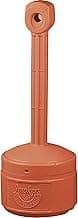 Justrite, Personal Smoker’s Cease-Fire Outdoor Ashtray, Polyethylene Standing Ashtray with Steel Bucket, 1 Gallon, Terracotta, 26806T