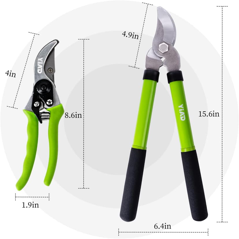 Loppers for Tree Trimming, Heavy Duty Branch Cutter Pruning Shears Set, Labor Saving and Durable Garden Clippers, Pruning Shears for Gardening Plants, Flowers and Tree Trimmer