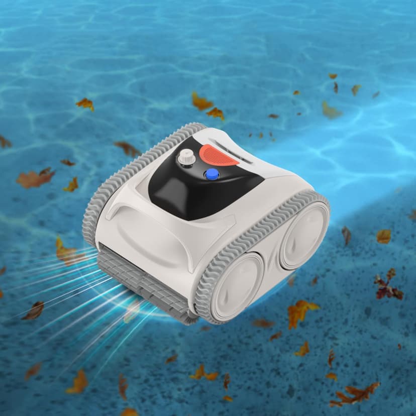 New Wall-climbing Pool Vacuum Cleaner with 7800 mAh Battery, Can Clean Pool Walls, Bottom, And Waterline, 3 Hours Battery Life, 2h Fast Charge, 180μm Filter, Smart Sensing Cordless Pool Robot