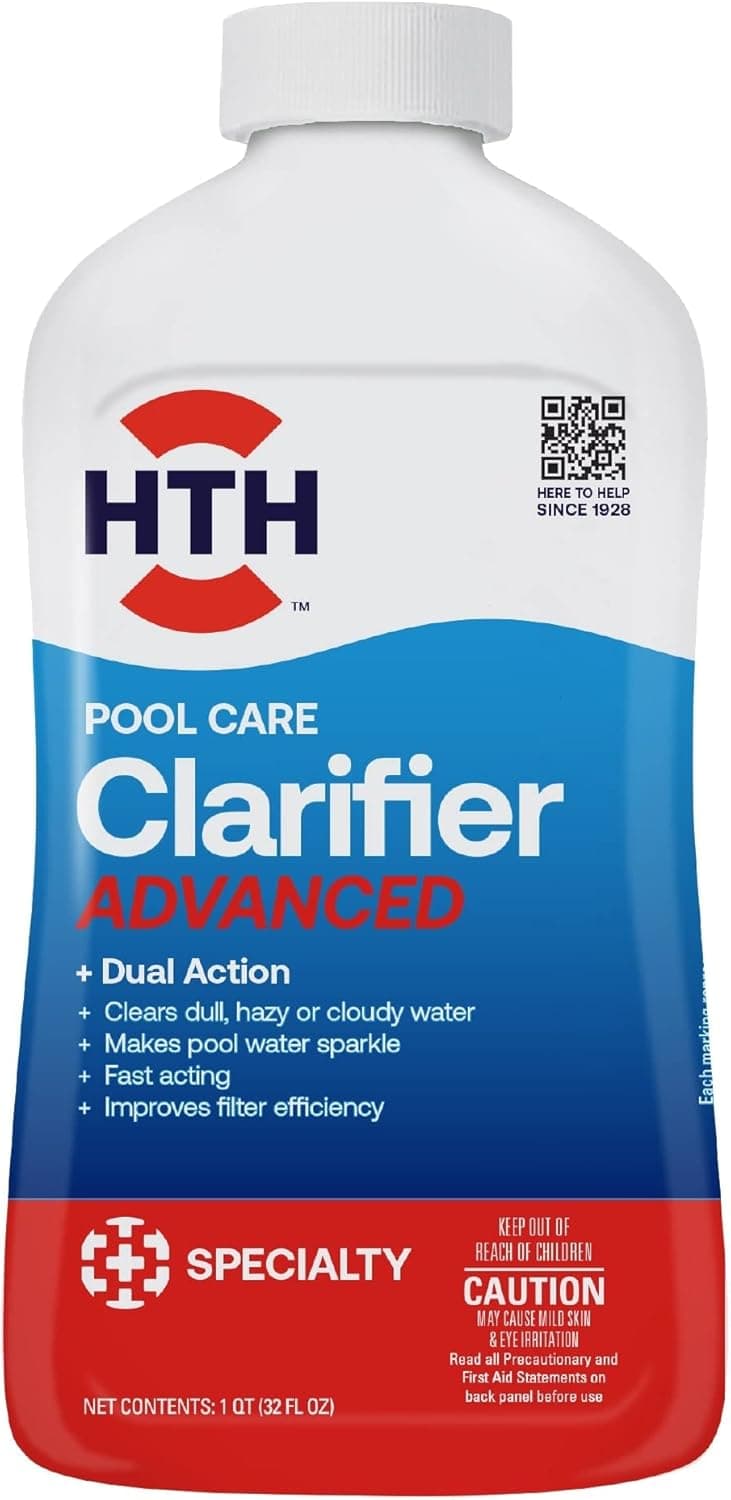 HTH 67067 Swimming Pool Care Clarifier Advanced - Crystal Clear Water in 24 Hours
