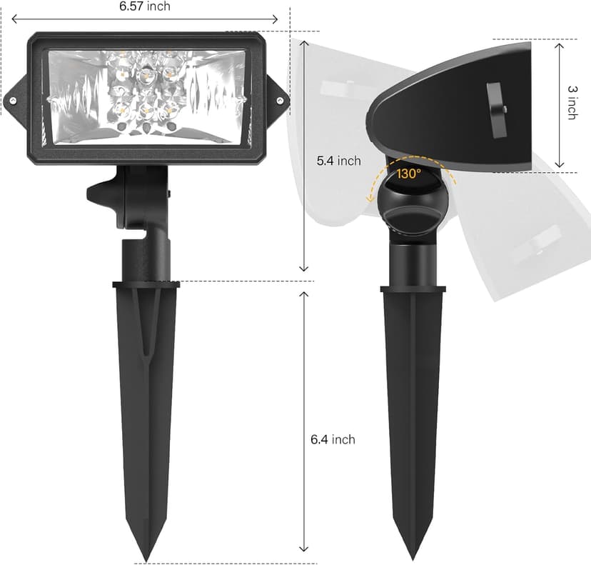 Malibu 18 Watt LED Low Voltage Landscape Floodlight with Optimal Range Wall Spotlights Waterproof Adjustable Light for Garden, Path, Lawn, Patios Security Flood Light 8401-4675-01