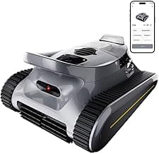 Cordless Robotic Pool Cleaner -Pool Vacuum 180W Brushless Motor, 45,000Pa Suction, Wall Climbing, Sonar Navigation, 3 Modes Automatic Pool Robot for Inground & Above-Ground Pools Up to 2150 Sq. Ft.
