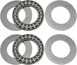 AXK2035 2AL Thrust Needle Roller Bearings with Washers 20mm Bore 35mm OD 2mm Width Balance Smooth Riding Lawn Tractor Lighter Steering Save Effort Easy Get Around Trees and Obstacles 2Sets