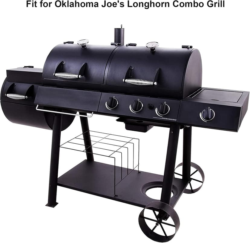 Utheer Grill Parts for Oklahoma Joe's Longhorn Combo 3-Burner Charcoal/Gas Smoker, Oklahoma Joes Grill Replacement Parts For 15202029 12201767 14201767, Heavy Duty Oklahoma Joe Smoker Accessories