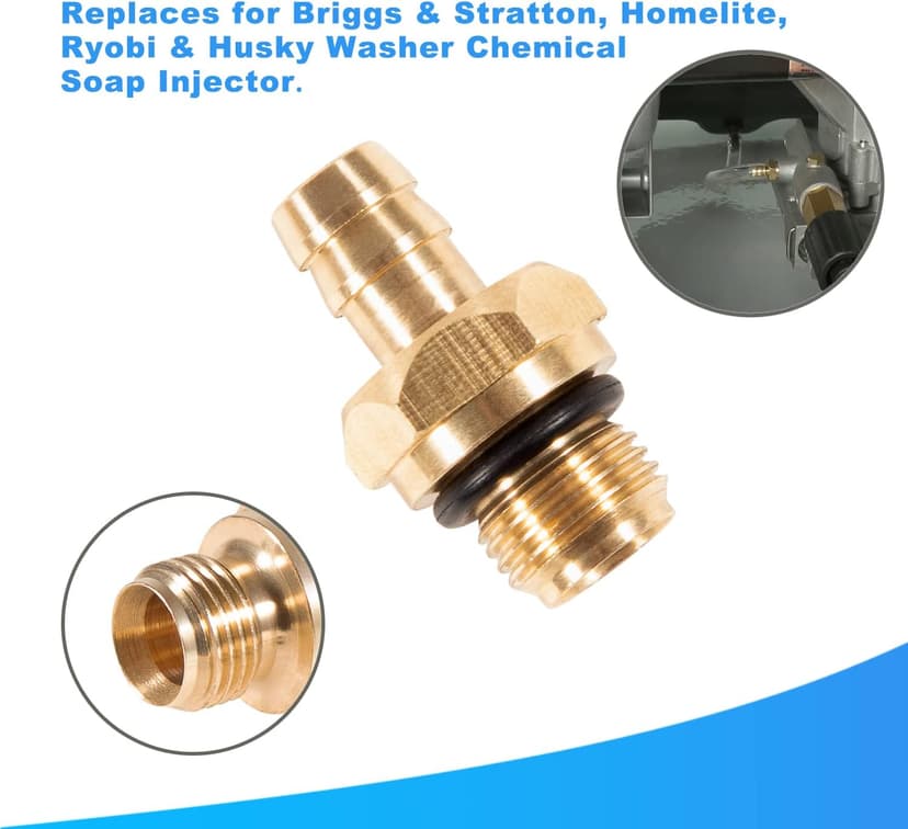2PCS Pressure Washer Chemical Soap Injector Replacement Kit for 203640GS 190593GS 190635GS