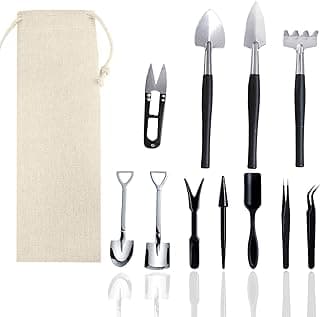 12 Pcs Succulent Tools Set Mini Transplanting Garden Tools Kit for Indoor Gardening Flower Pot Cactus Care
