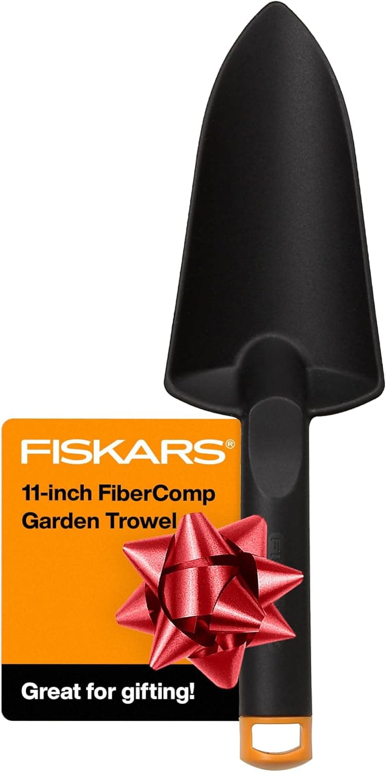 Fiskars Hand Trowel - Fiber Composite Gardening Hand Tool with Hang Hole - Lawn and Yard Tools