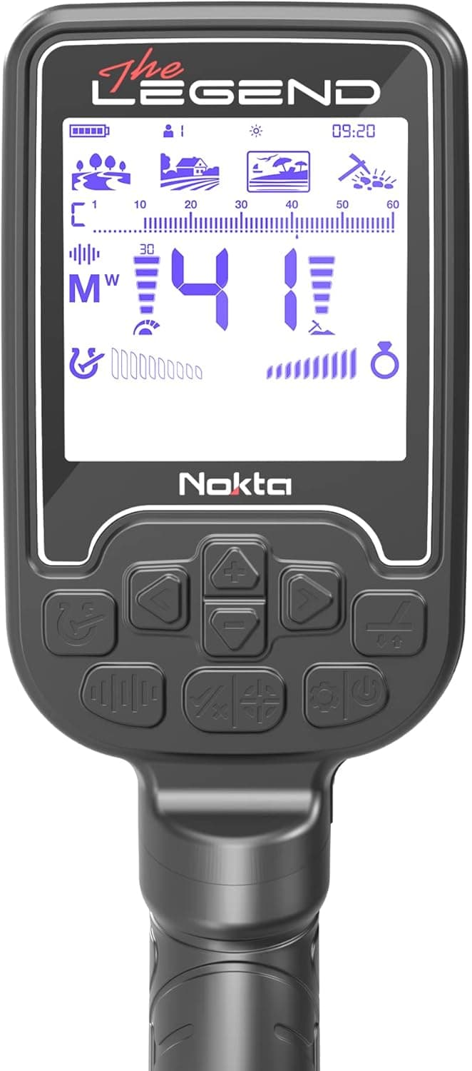Nokta The Legend Metal Detector, Waterproof Detector for Adults with 12" Coil
