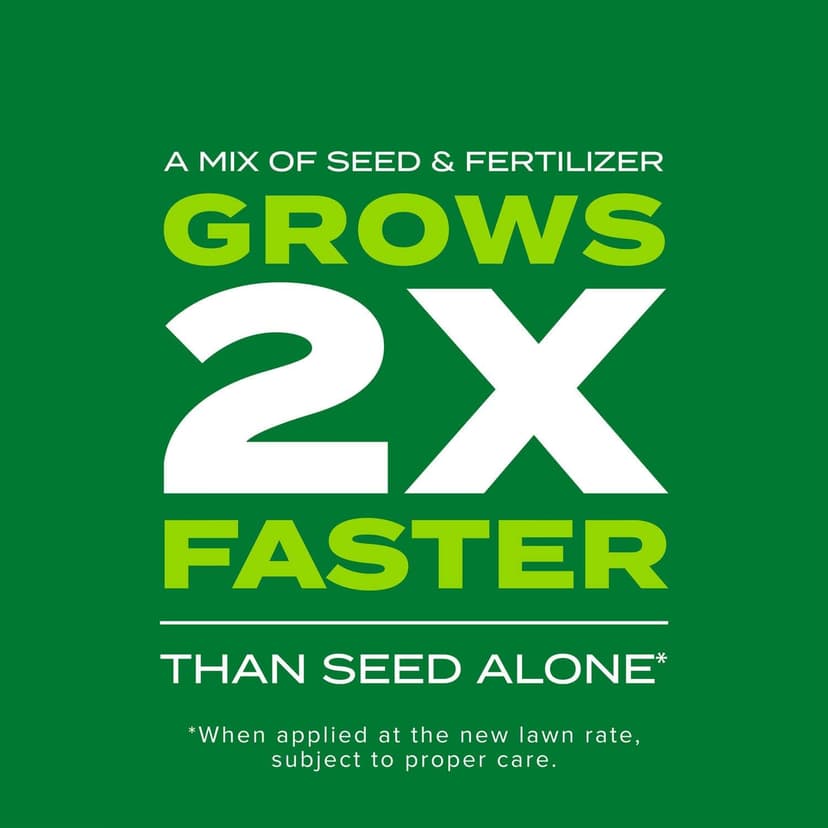 Scotts Turf Builder Rapid Grass Tall Fescue Mix, Combination Seed and Fertilizer, Grows Green Grass in Just Weeks, 5.6 lbs.