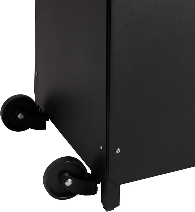 Fire Sense 66991 Pyramid Flame Patio Heater 40,000 BTU Outdoor Propane Heater Tower with Wheels - Black