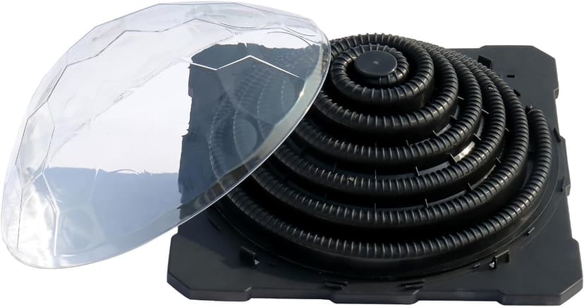 VINGLI Solar Pool Heater Above Ground Domed Solar Powered Swimming Pool Heater Contour Pool Heating Coil (1 Pack)