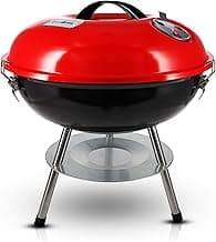 Gas One – 14-inch Portable Barbecue Grill with 3-Point Locking Lid for Heat Preservation – Dual Venting System – Small Charcoal Grill for Backyard, Camping, Boat
