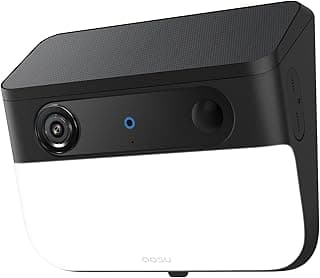 AOSU Solar Wall Light Cameras, 3K Security Cameras Wireless Outdoor, Battery Powerd Enhanced AI Detection for Fences & Parking, Easy Setup, Color Night Vision, No Monthly Fee [2.4G+Bluetooth]