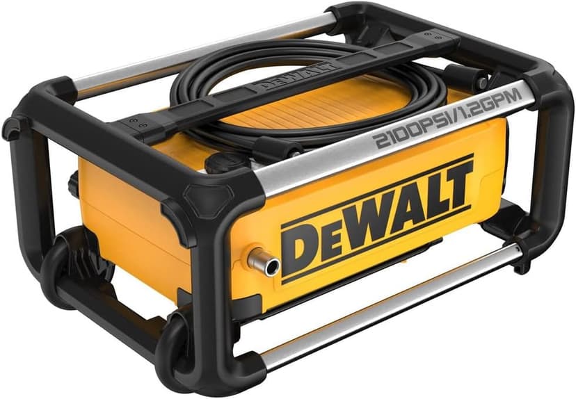 DEWALT Electric Pressure Washer, 2100 PSI, Jobsite Power Washer (DWPW2100) Yellow