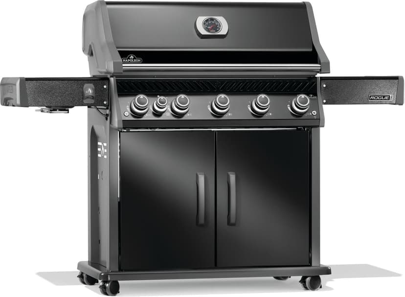 Napoleon Rogue PRO 625 Natural Gas Grill with Infrared Side Burner, Black - 6 Burners