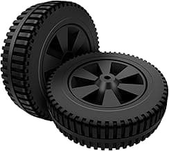 2PC G437-0037-W1 Grill Wheels 7 Inch Replacement Parts for Charbroil Grill Wheels Various Models 463352521 469335115 463377319 463340516 463436415 Kenmore 415.16123800 Thermos 466360113 and More