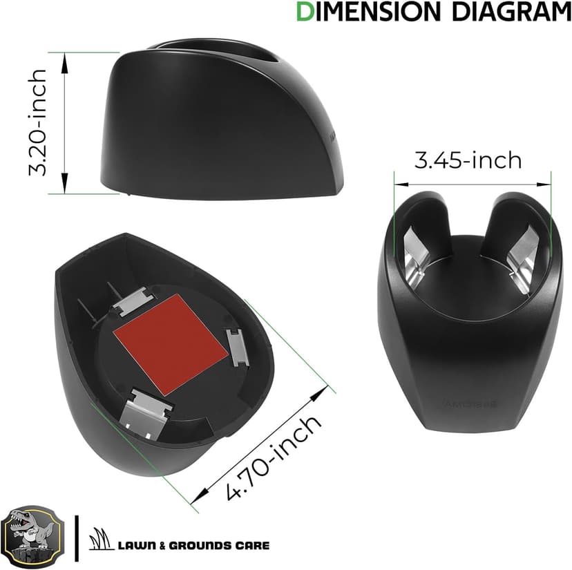 Versatile Cup Holder for Lawn Tractors and Outdoor Machinery, Secure and Convenient for Most Beverages, AM131898, Black