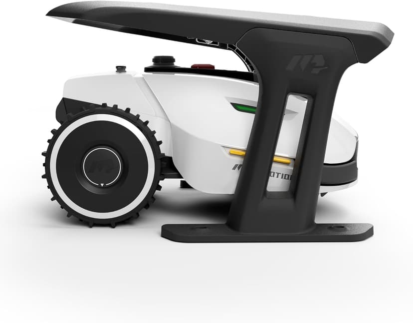 YUKA 2000 Robot Lawn Mower with Garage Standard, Reception 0.5 Acre,Max. 0.6 Acre, Ultrasense AI Vision & RTK, Auto Mapping & App Control,45% Slope,Dual Cutting Discs, 20 Mowing Zones