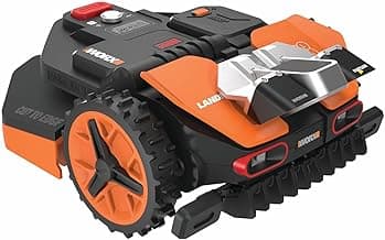 WORX Landroid Vision Robotic Lawn Mower, Wire Free Robot Mower with Active Obstacle Avoidance, WiFi & Bluetooth Connection, APP Control, 1 Acre, WR235