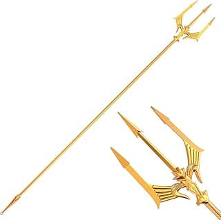 Metal Trident Spear 78 Inches Adjustable Length Cosplay Costume 3-Pronged Poseidon Weapon for Adult Women Men Halloween