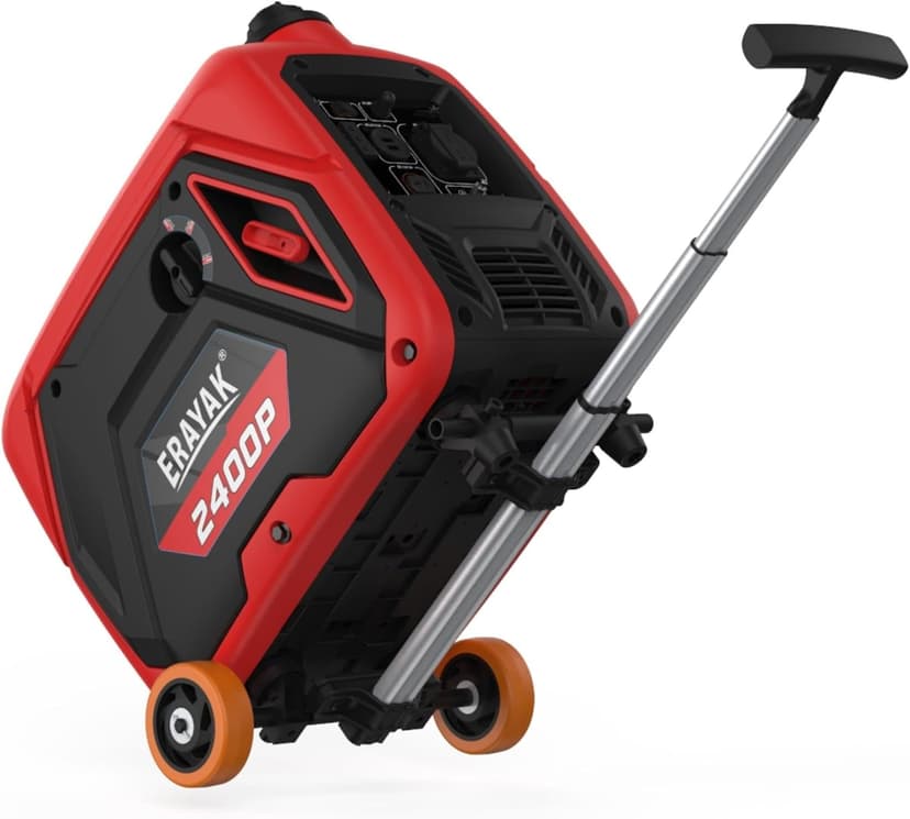 Erayak Wheel Kit For Portable Generators with Extending Telescopic Handle, Never-Flat Tires, Portable Generators Accessories