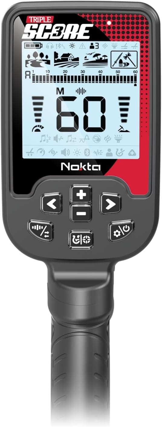 Nokta Triple Score PRO Pack Metal Detector Kit Seasoned Hunter Pack (Pointer,Digger,Carrying Case,Cap) Professional Set for Adults Waterproof Multi-Frequency Detectors for Treasure Hunting