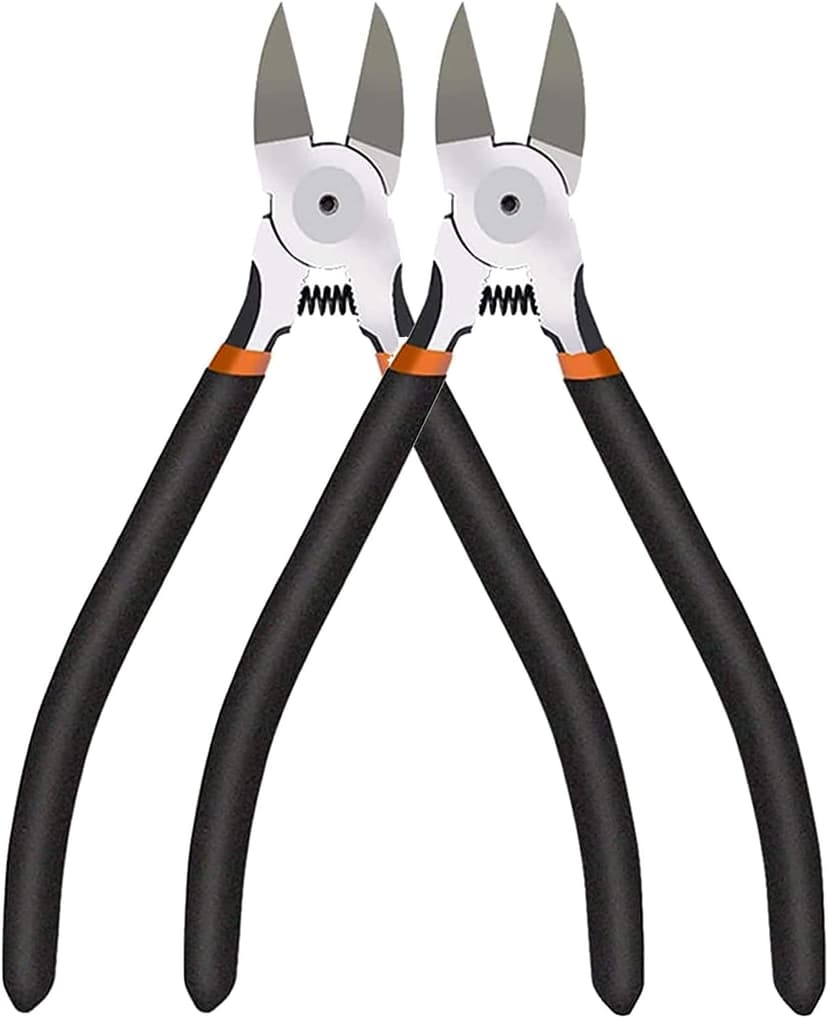 BOENFU Wire Snips Floral Wire Cutter Jewelry Wire Snippers 6 Inches 2 Pack Flush Cut Pliers Side Cutters Metal Cutting Tool for Crafting, Floral, Artificial Flowers, Chicken Wire, Electrical