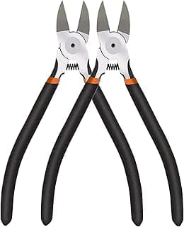 BOENFU Wire Snips Floral Wire Cutter Jewelry Wire Snippers 6 Inches 2 Pack Flush Cut Pliers Side Cutters Metal Cutting Tool for Crafting, Floral, Artificial Flowers, Chicken Wire, Electrical