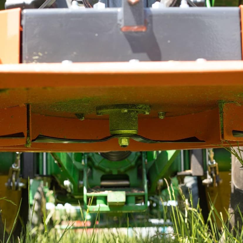 Titan Attachments 3 Point PTO Finish Mower, 60" Cutting Width, Category 1 Hitch, Rear Discharge, Requires 25-40 HP Tractor, Low-Noise Cast Iron Gearbox, Orange Finish