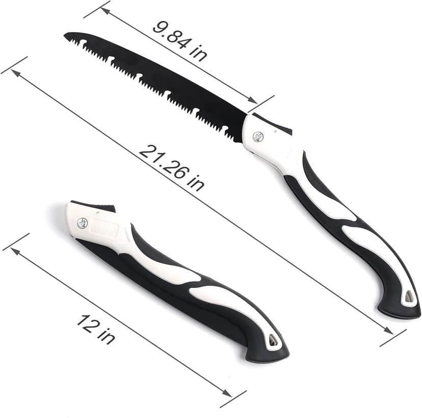 Hand Saw for Tree, 12 inch Folding Saw,Pruning Saws with High-Manganese Steel Teeth for Smooth and Precise Cuts. Handsaws for Camping, Gardening, Carpentry Camping Saw Portable.